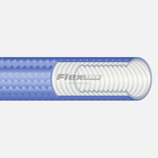 T6425 | Polypropylene covered Convoluted PTFE Hose