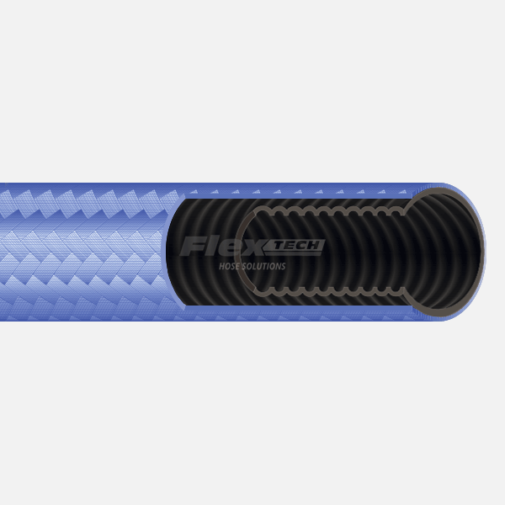 T6435 | Polypropylene Braided Convoluted Antistatic PTFE Hose