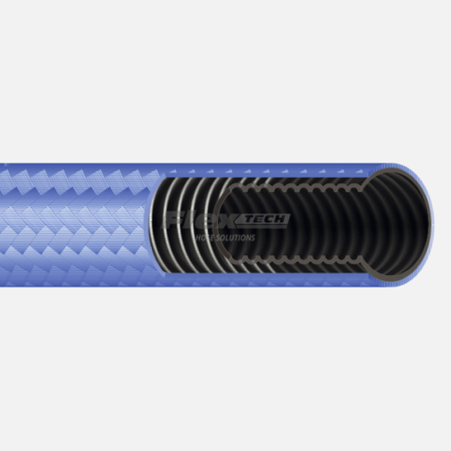 T6436 | Vacuum Resistant PTFE Hose for Aggressive Chemicals